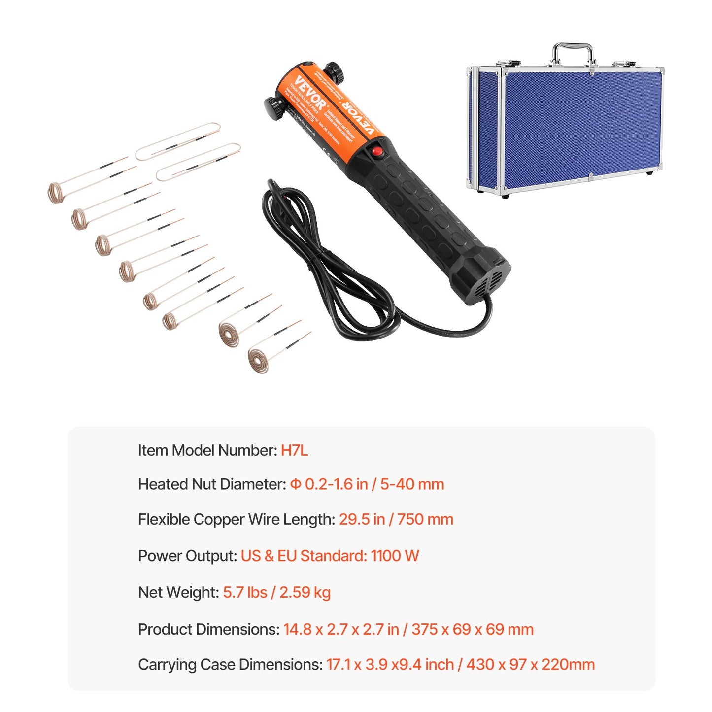 1KW Magnetic Induction Heater Hand-held Induction Heater for Bolts Removal