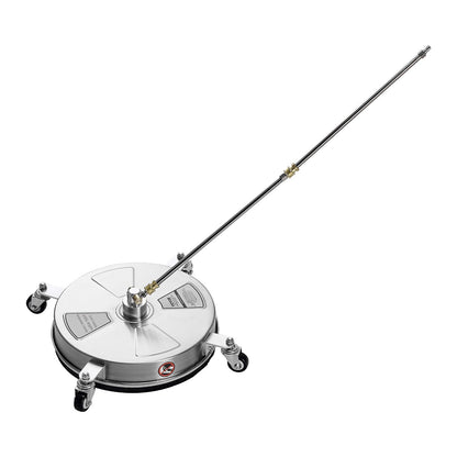 15" Pressure Washer Surface Cleaner 4 Wheels 4000 Max PSI 2 Extended Wands