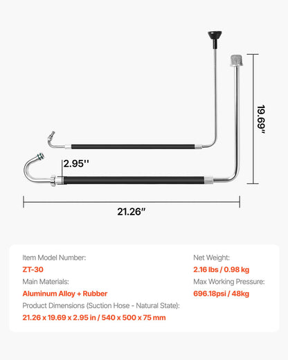 Suction Hose Tube and Reflux Line Sets Airless Paint Sprayers Tool Part