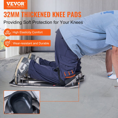 Concrete Knee Boards Knee Sliders 28" x 8" 2 Pair w/ Knee Pad for Concrete