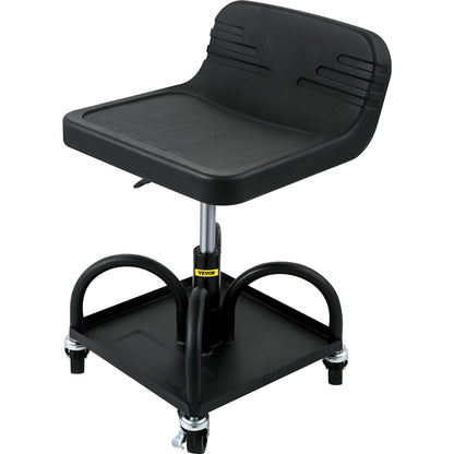 Rolling Garage Stool 300LBS Adjustable Mechanic Work Shop Seat w/Casters