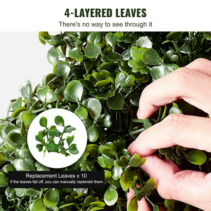 2 Pack 152.4cm Artificial Boxwood Topiary Tree Faux Plant UV Decor In/Outdoor