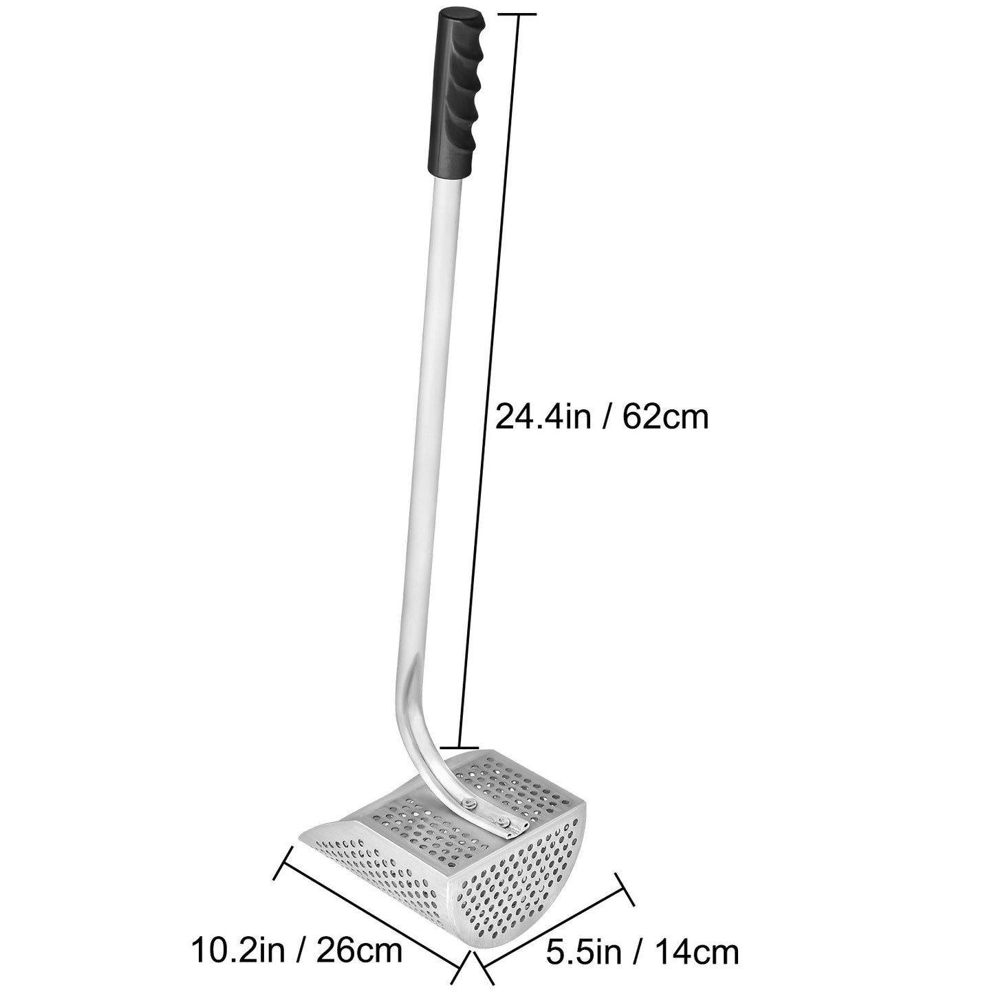 Metal Detector Sand Scoop Metal Detecting Hunting Scoop w/ Steel Handle
