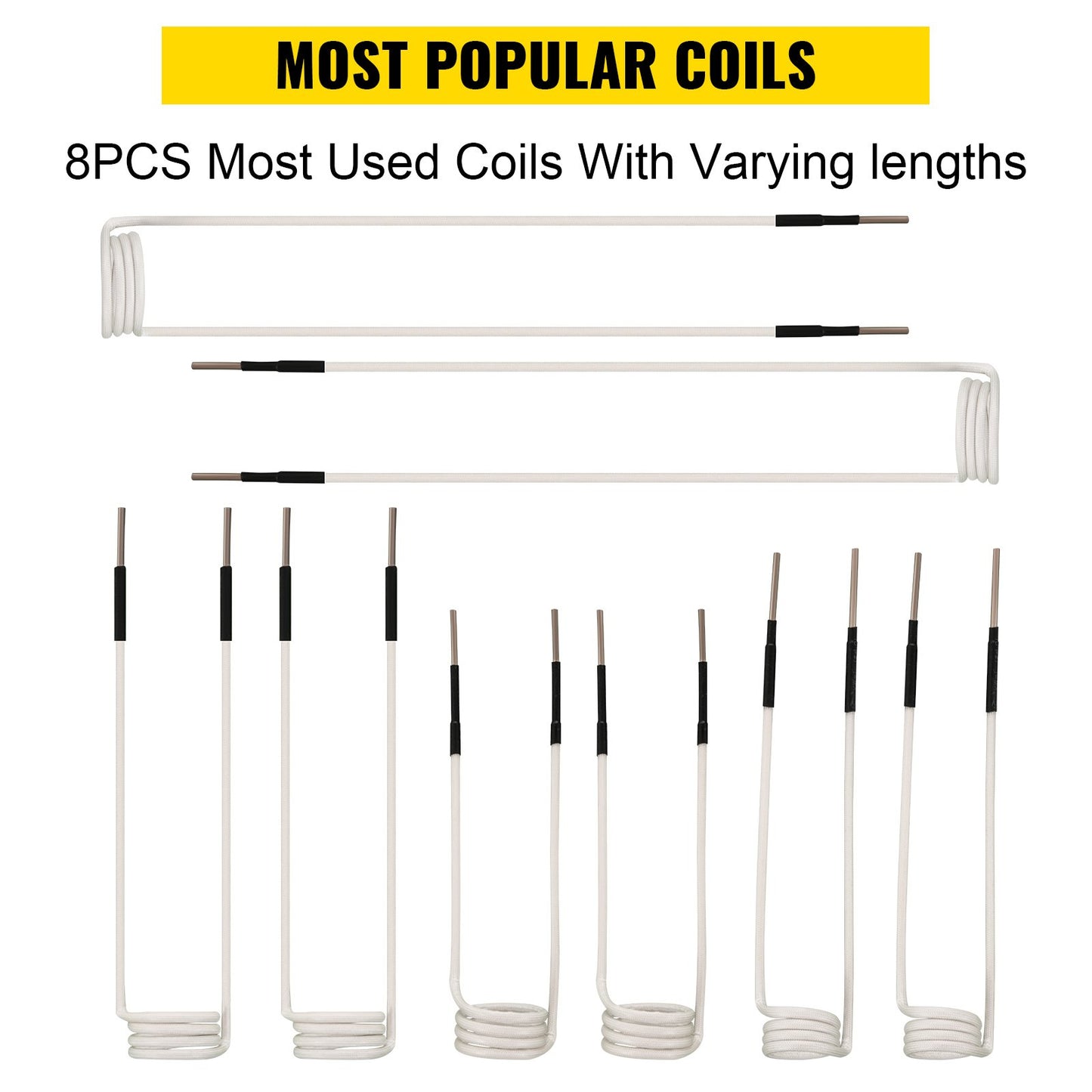 Induction Heater Coil Kit Induction Coils 8PCS For Removing Rusty Bolts