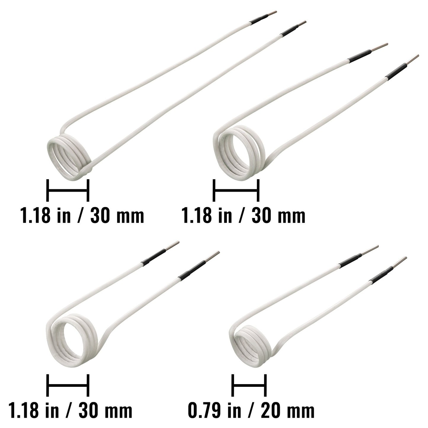 Induction Heater Coil Kit Induction Coils 8PCS For Removing Rusty Bolts
