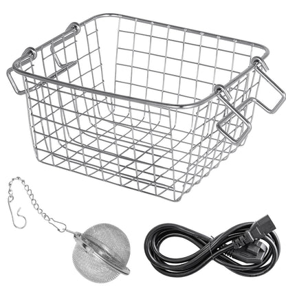 Ultrasonic Cleaner 2L Jewelry Cleaning with Digital Timer Ultrasonic Cleaning Machine for Jewellery Rings Watches Eyeglasses Dentures Coins Metal Parts Commercial and Home Use