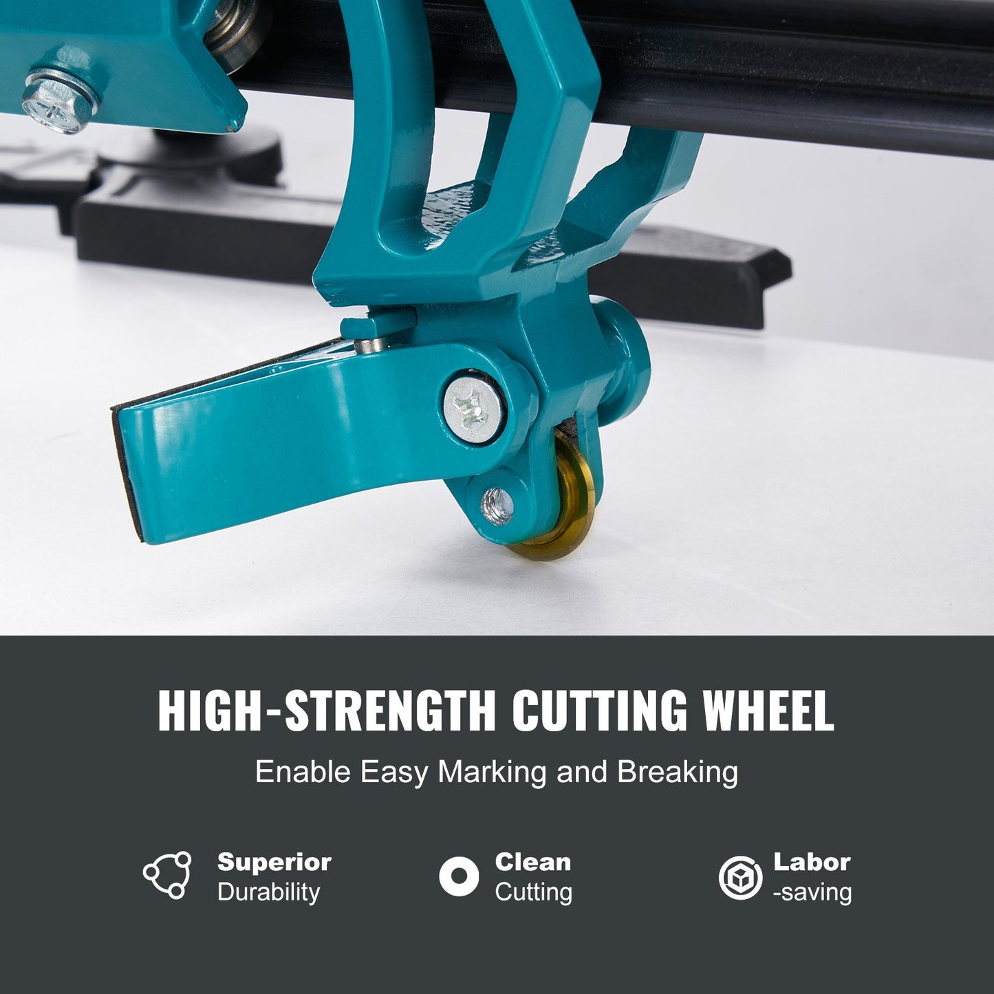 Manual Tile Cutter, 1000mm, Porcelain Ceramic Tile Cutter with Tungsten Carbide Cutting Wheel, Infrared Positioning, Anti-Skid Feet, Durable Rails for professional installers or beginners