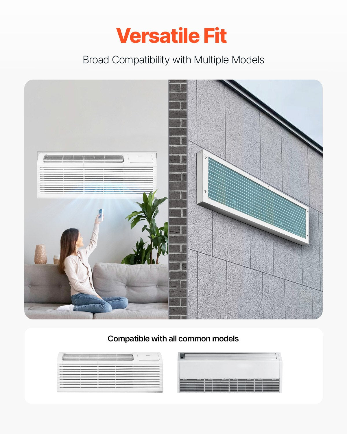 Air Conditioner Wall Sleeve 42 in Universal Through the Wall AC Sleeve