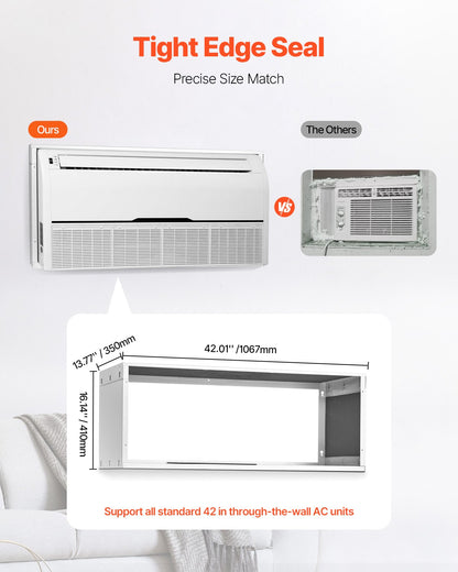 Air Conditioner Wall Sleeve 42 in Universal Through the Wall AC Sleeve
