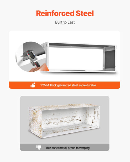 Air Conditioner Wall Sleeve 42 in Universal Through the Wall AC Sleeve