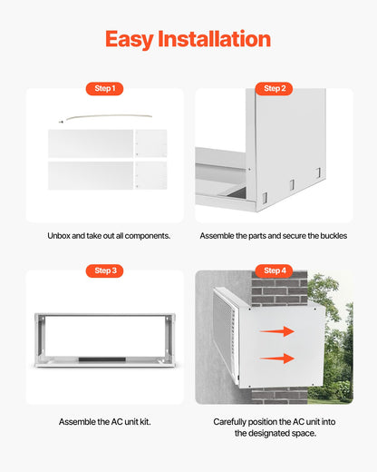 Air Conditioner Wall Sleeve 42 in Universal Through the Wall AC Sleeve