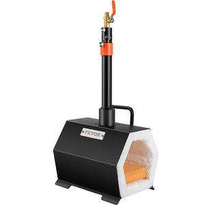 Propane Forge Portable, Single Burner Tool and Knife Making, Large Capacity Blacksmith Farrier Forges, Mini Furnace Blacksmithing, Gas Forging Tools and Equipment, Complete Kit