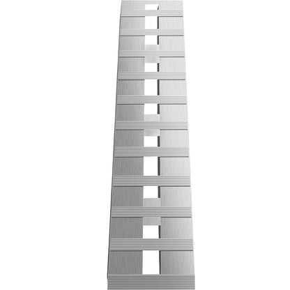 60' X 12' X 2.5'Aluminum Trailer Ramps 6000LBS Total Beavertail Hook End 1 Pair 2 Ramps