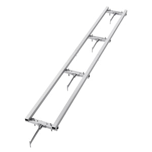 Rail Mill Guide System, 9 ft Milling Guide, 4 Crossbar Kits Chainsaw Mill Rail Guide, Aluminum Adjustable Saw Mill Rail System Work with Chainsaw Mills for Builders and Woodworkers