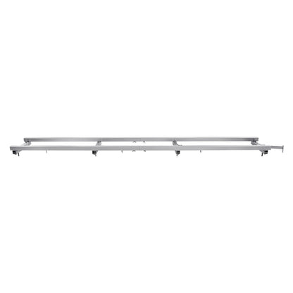 Rail Mill Guide System, 9 ft Milling Guide, 4 Crossbar Kits Chainsaw Mill Rail Guide, Aluminum Adjustable Saw Mill Rail System Work with Chainsaw Mills for Builders and Woodworkers