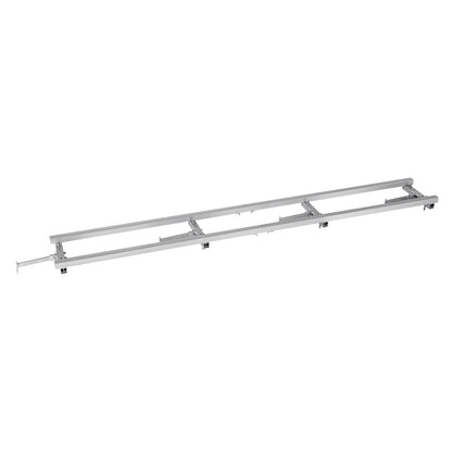 Rail Mill Guide System, 9 ft Milling Guide, 4 Crossbar Kits Chainsaw Mill Rail Guide, Aluminum Adjustable Saw Mill Rail System Work with Chainsaw Mills for Builders and Woodworkers