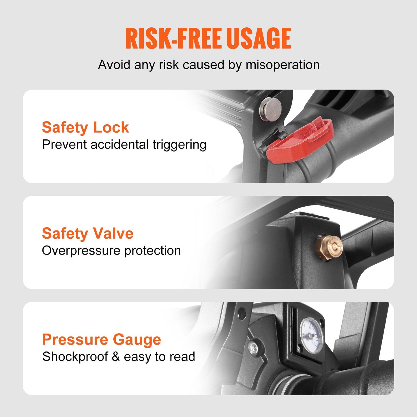 Tire Bead Seater, 2.4 Gal/9 L Air Tire Bead Blaster, 150 PSI Handheld Bead Bazooka, Portable Tire Inflator Tool, 87-116 PSI Operating Pressure for Tractor Truck ATV Car and Automobile Repair