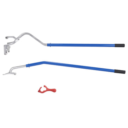 Tire Mount Demount Tool, 571-622 mm Manual Steel Tire Changer Mount Demount Removal Tool, with Extra Bead Keeper, Tubeless Truck Bead Breaker, 3 PCS Tire Changing Tools, Orange