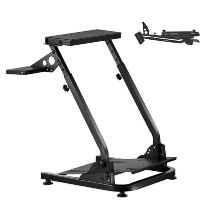 VEVOR Racing Wheel Stand, Adjustable & Foldable Simulator Stand for Logitech G29 G27 G920 G923, Thrustmaster T300RS T300GT T248 TS-PC TSXW Gaming Cockpit,Pedals Simulator NOT Included