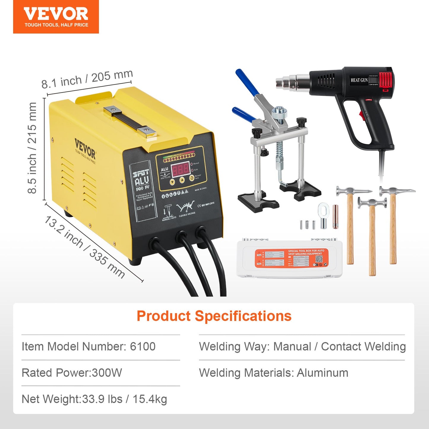 Spot Welder Dent Puller 300W Stud Welder Dent Repair for Aluminum Car Body