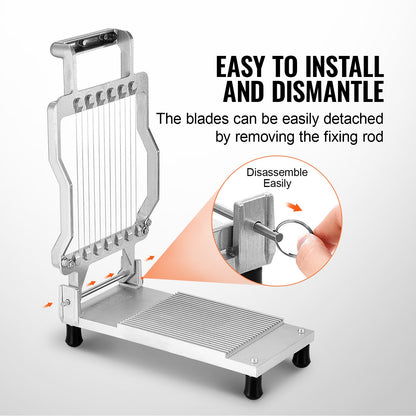 Cheese Cutter with Wire Cheeser Butter Cutting 0.39" & 0.78" Cheese Slicer