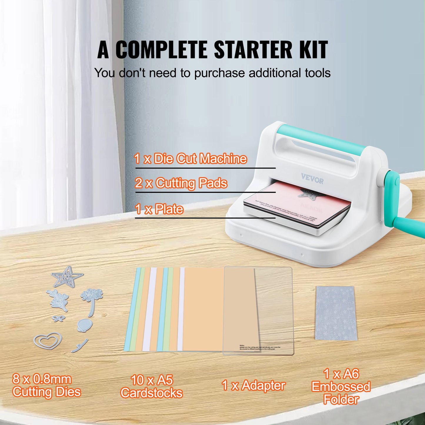 Manual Die Cutting Embossing Machine 6" Opening For Art Craft Scrapbooking