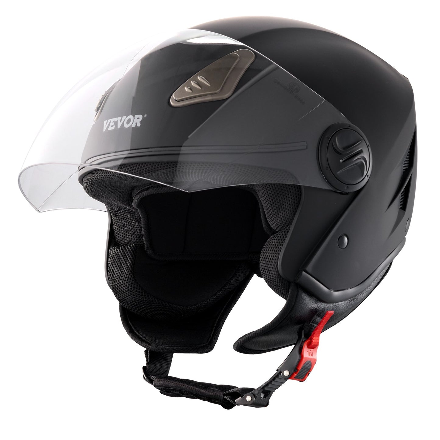 3/4-Face Motorcycle Helmet Motocross Helmet with Bluetooth Communication