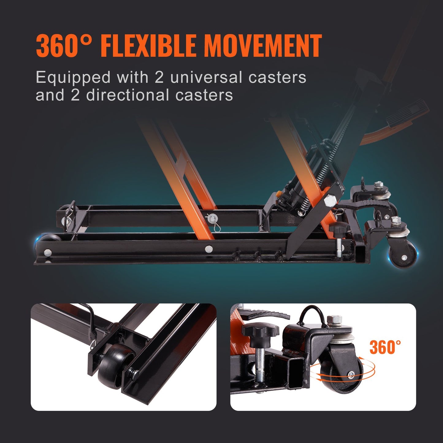 Motorcycle Hydraulic Pump Jack 1500 LBS ATV Dirt Bike Stand