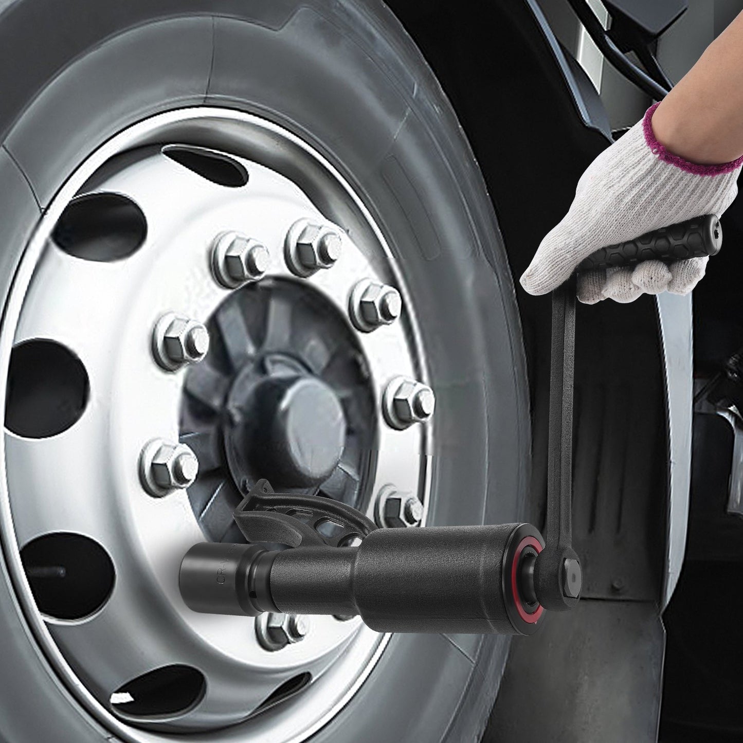 Torque Multiplier, Heavy Duty Torque Multiplier Wrench Set, 1 Inch Drive Lug Nut Wrench Torque Multiplier, 1:58 4800N.m Lug Nut Remover, with 8 Sockets and Storage Case for Truck Trailer RV