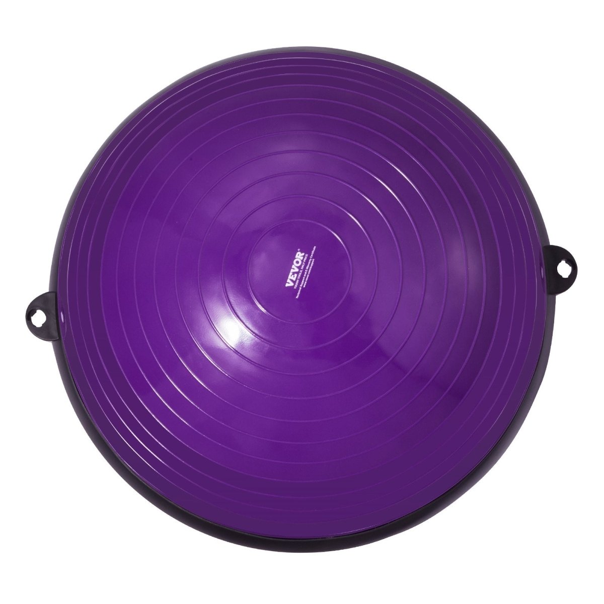 VEVOR Half Exercise Ball Trainer, 23 inch Balance Ball Trainer, 660lbs Stability Ball, Yoga Ball with Resistance Bands & Foot Pump, Strength Fitness Ball for Home Gym, Full Body Workout, Purple - Factory Direct Shop