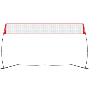 Freestanding Volleyball Training Net for Indoor or Outdoor Use, Adjustable Height Portable Net System with Carrying Bag, Professional Volleyball Practice Trainer for Hitting or Serving Drills