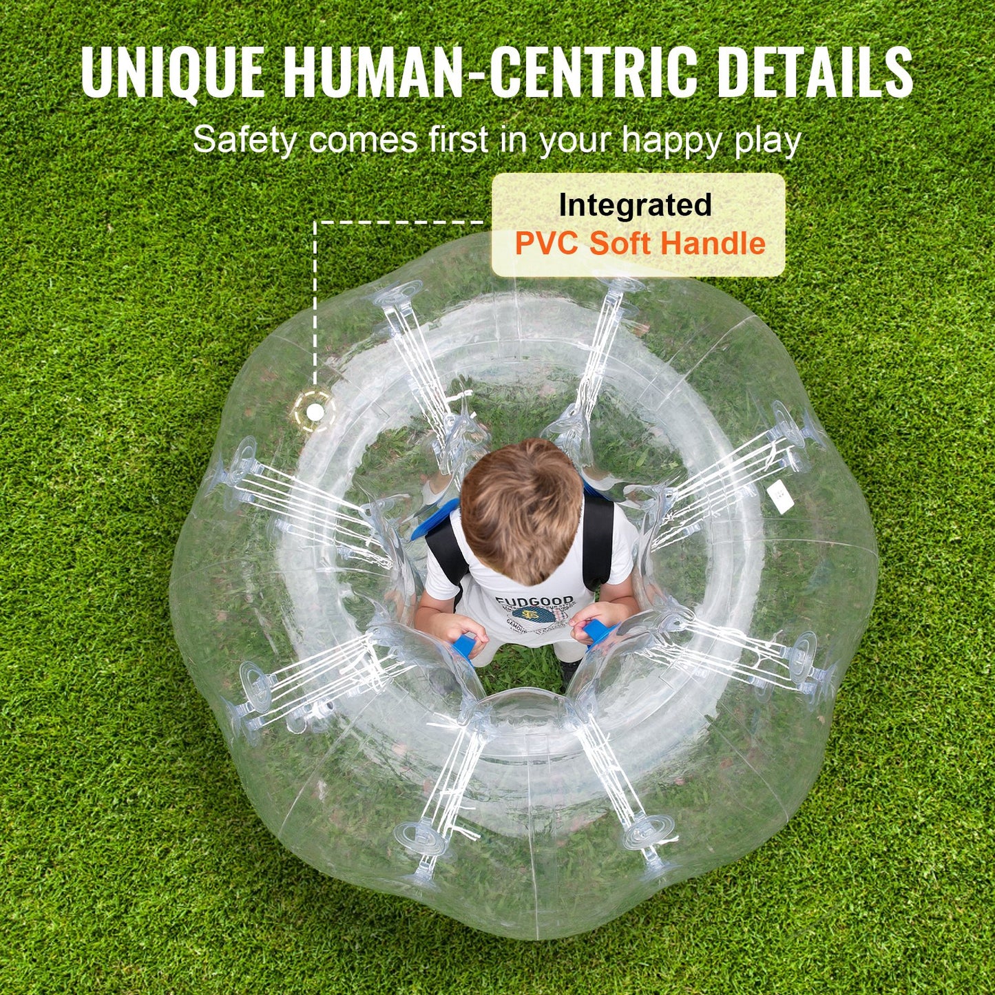 Inflatable Bumper Balls 2-Pack, 4FT/1.2M Body Sumo Zorb Balls for Teen & Adult, 0.8mm Thick PVC Human Hamster Bubble Balls for Outdoor Team Gaming Play, Bumper Bopper Toys for Garden, Yard, Park