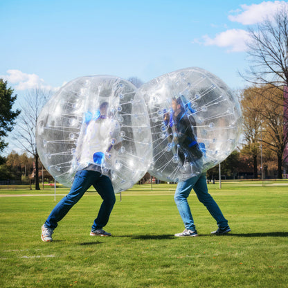 Inflatable Bumper Balls 2-Pack, 4FT/1.2M Body Sumo Zorb Balls for Teen & Adult, 0.8mm Thick PVC Human Hamster Bubble Balls for Outdoor Team Gaming Play, Bumper Bopper Toys for Garden, Yard, Park