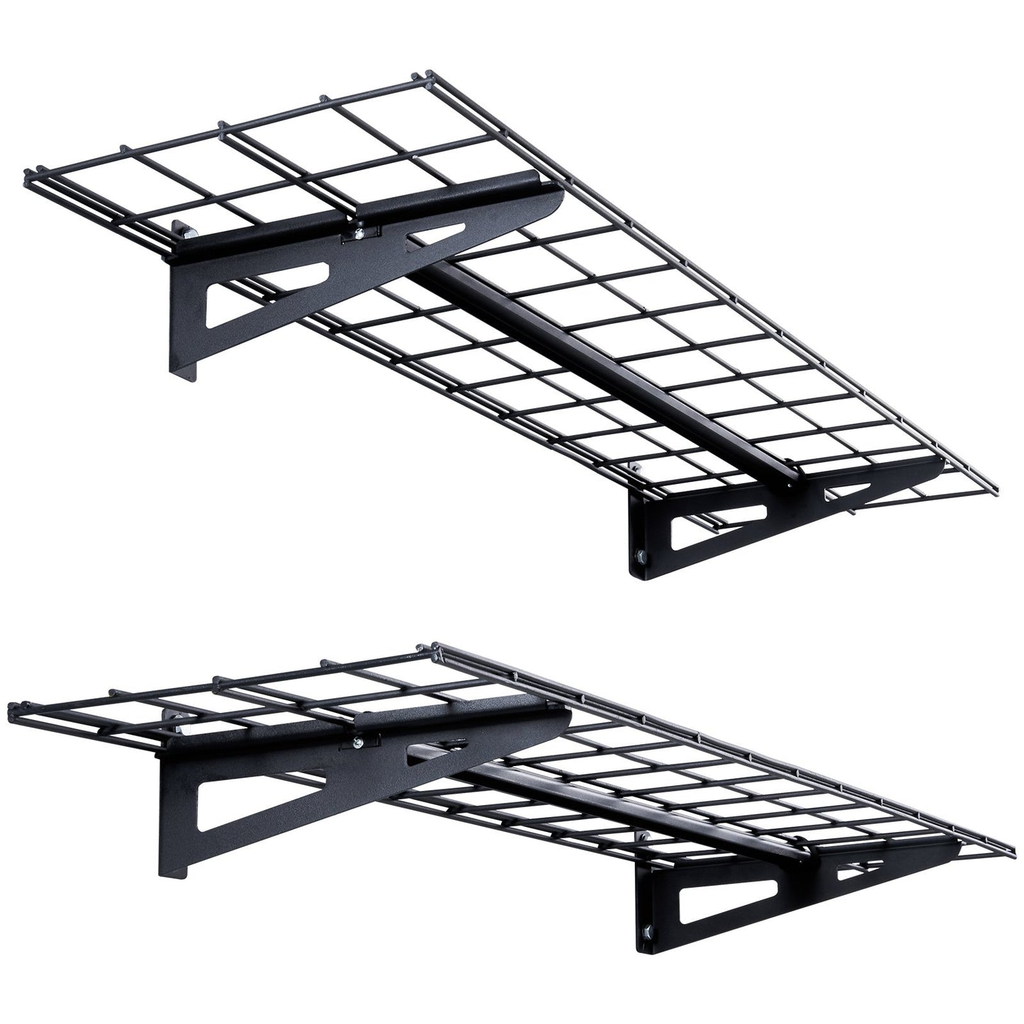 Garage Storage Shelving, 2 Pack, 48 x 12 in Heavy Duty Garage Shelves Wall Mounted, 400 lbs Load Capacity(Total) Garage Storage Rack Floating Shelves, Suitable for Shop, Shed, Garage Storage