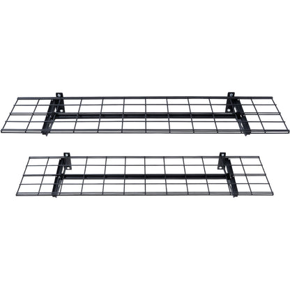 Garage Storage Shelving, 2 Pack, 48 x 12 in Heavy Duty Garage Shelves Wall Mounted, 400 lbs Load Capacity(Total) Garage Storage Rack Floating Shelves, Suitable for Shop, Shed, Garage Storage
