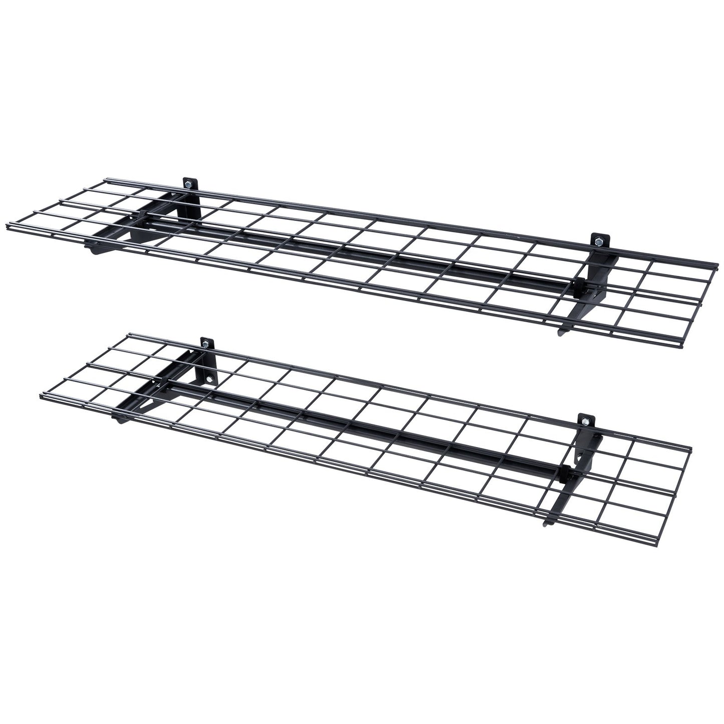 Garage Storage Shelving, 2 Pack, 48 x 12 in Heavy Duty Garage Shelves Wall Mounted, 400 lbs Load Capacity(Total) Garage Storage Rack Floating Shelves, Suitable for Shop, Shed, Garage Storage