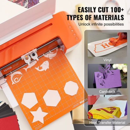 Vinyl Cutter Machine, Bluetooth Connectivity DIY Cutting Machine, Compatible with iOS, Android, Windows and Mac, Massive Designs Included, for Creating Customized Cards, Home Decor