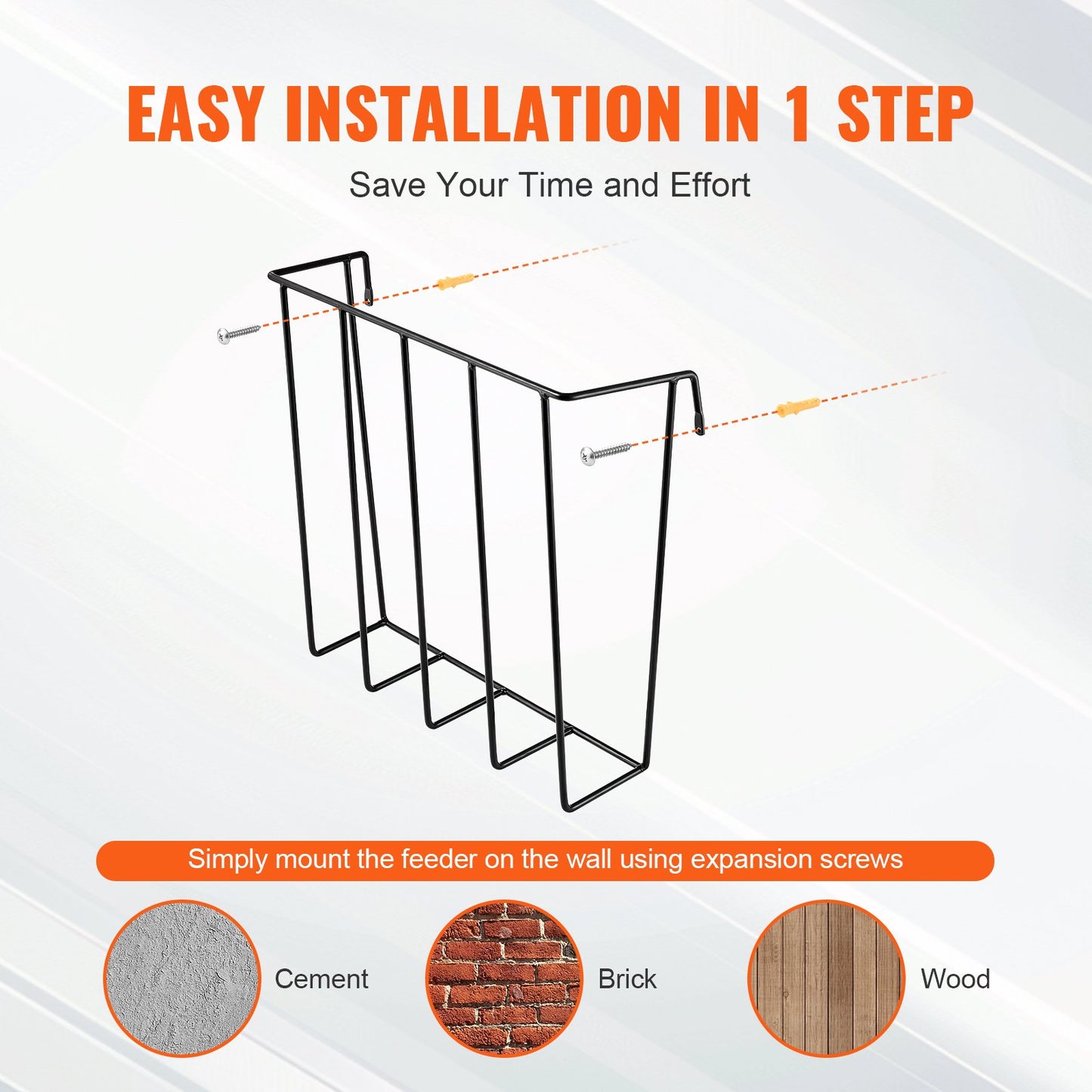 Livestock Hay Feeder 2 Packs 24 Gallons Wall Mounted Goat Hay Rack
