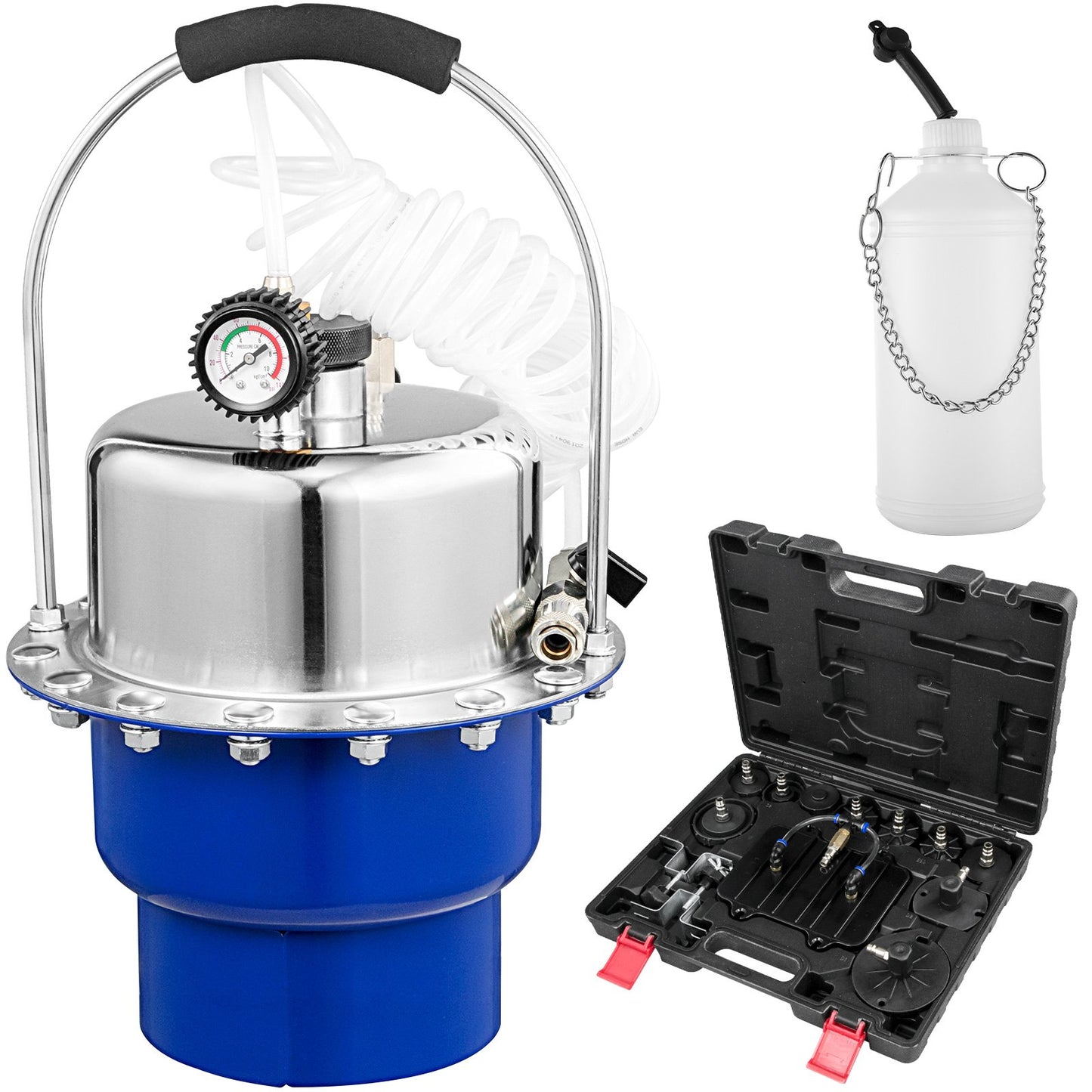 Pneumatic Air Pressure Bleeder Brake Bleeder and Clutch Bleeder Valve System Kit
