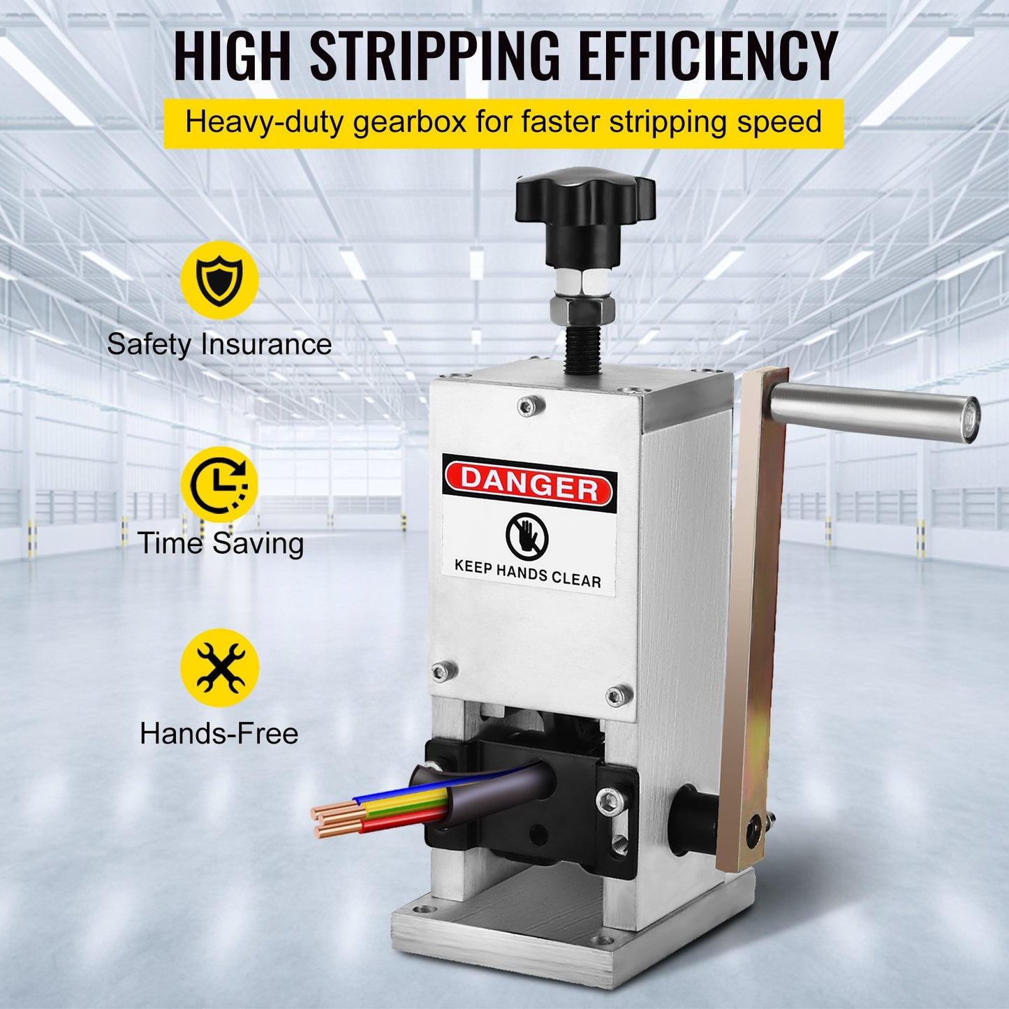 Wire Stripping Tool 0.06-0.98 Inch Cable Wire Stripping 1 Cutting Blade Wire for cutting and Stripping Scrap Copper Wire