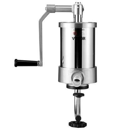 Sausage Stuffer 2.5LBS/1.5L Capacity Homemade Sausage Maker Stainless Steel
