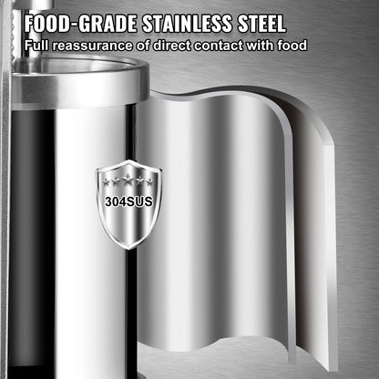 Sausage Stuffer 5LBS/3L Capacity Homemade Sausage Maker Stainless Steel