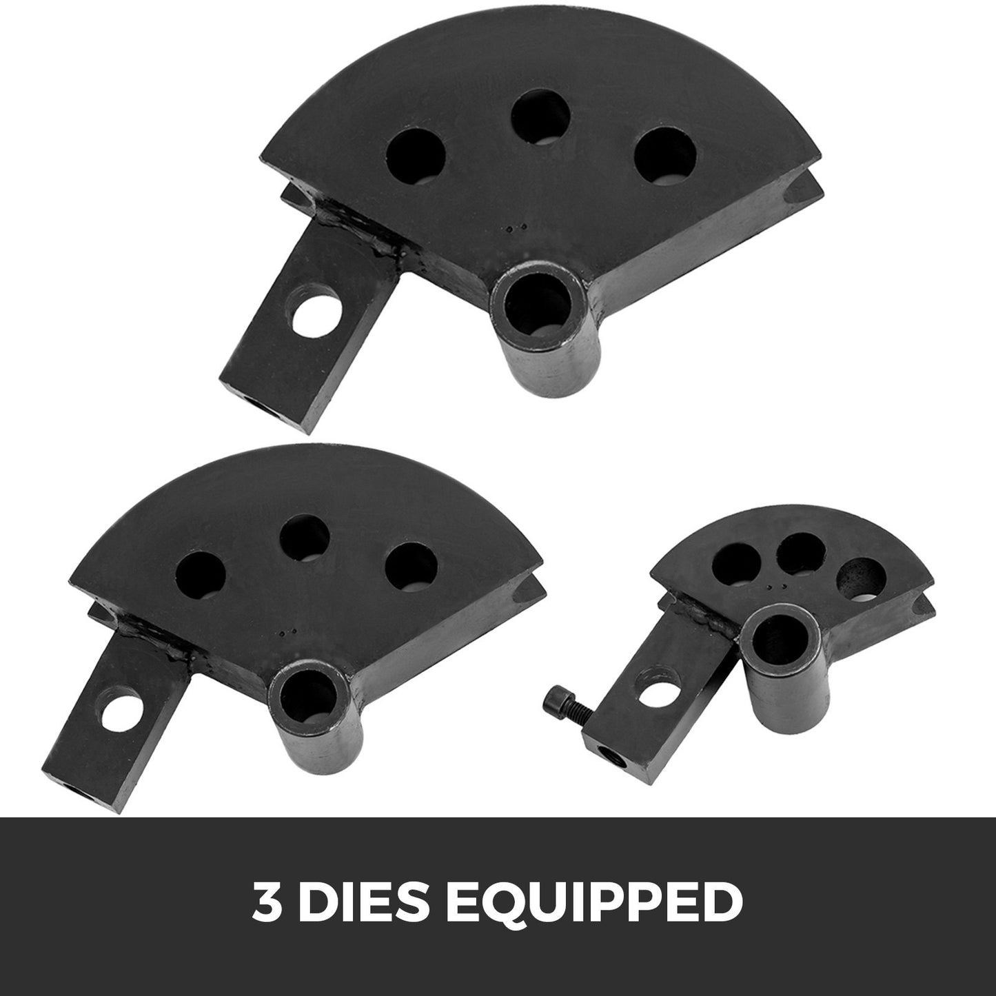 VEVOR Tube Bender Max Bending Degree 240°,Heavy Duty Metal Pipe and Tube Notcher With 3 Dies,Tube Pedestal Bender 0 up to 240 Degree,Metal Working Tools and Equipment