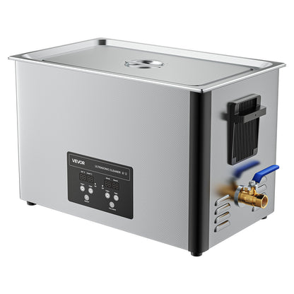 30L Ultrasonic Cleaner, Professional Ultrasonic Cleaner Machine with Cleaning Basket & Digital Display, 480W Stainless Steel 40kHz Industrial Cleaning Machine for Parts, Carburetors, Instruments