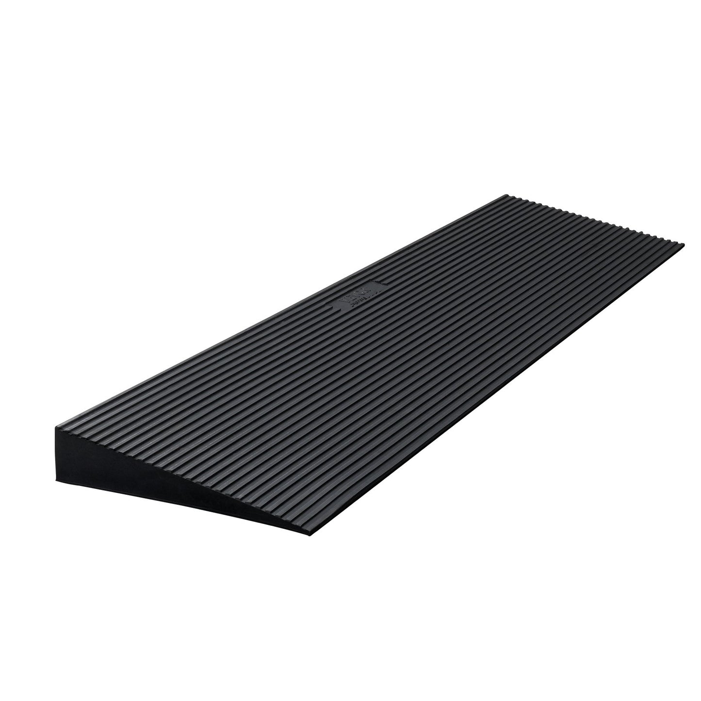 4 cm Rise Cuttable Threshold Ramp for Sweeping Robot, 90 cm Wide Natural Rubber Wheelchair Ramp, Non-Slip Solid Rubber Ramp with Double-Sided Tape for Doorways, Driveways, Bathroom, Smooth Tile