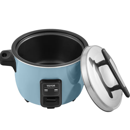 Commercial Rice Cooker, 50-Cup Rice Cooker, 10 Liter Large Rice Cooker and Warmer with Nonstick Inner Pot, Fast Cooking and 24-Hour Keep Warm, with Rice Cup and Paddle, for Restaurant