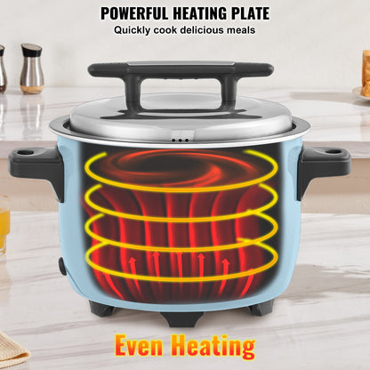 Commercial Rice Cooker, 60-Cup Rice Cooker, 13 Liter Large Rice Cooker and Warmer with Nonstick Inner Pot, Fast Cooking and 24-Hour Keep Warm, with Rice Cup and Paddle, for Restaurant