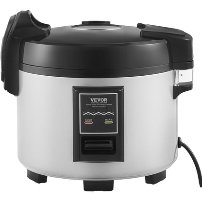 Commercial Rice Cooker, 70-Cup Rice Cooker, 15 Liter Large Rice Cooker and Warmer with Nonstick Inner Pot, Fast Cooking and 12-Hour Keep Warm, with Rice Cup and Paddle, for Restaurant