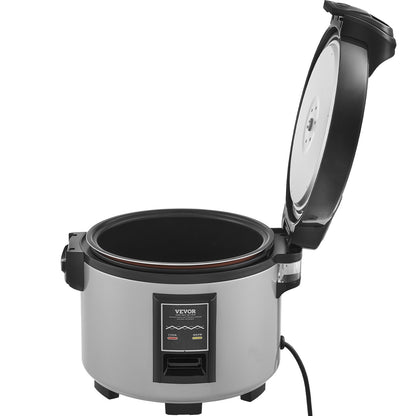 Commercial Rice Cooker, 70-Cup Rice Cooker, 15 Liter Large Rice Cooker and Warmer with Nonstick Inner Pot, Fast Cooking and 12-Hour Keep Warm, with Rice Cup and Paddle, for Restaurant