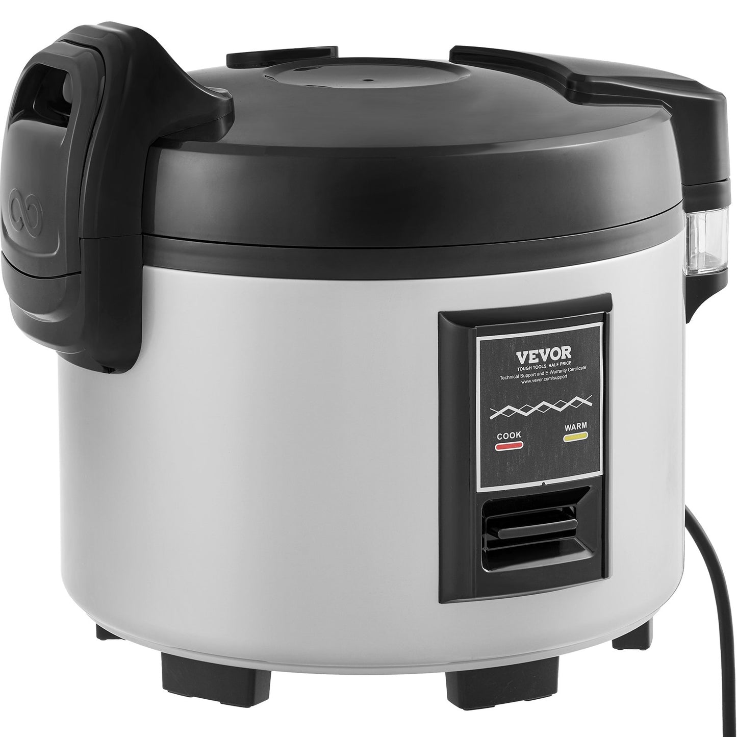 Commercial Rice Cooker, 70-Cup Rice Cooker, 15 Liter Large Rice Cooker and Warmer with Nonstick Inner Pot, Fast Cooking and 12-Hour Keep Warm, with Rice Cup and Paddle, for Restaurant